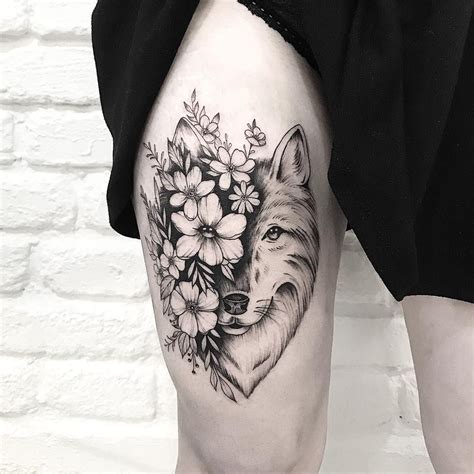 Tatuajes femeninos lobos